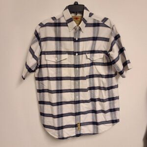 Large plaid button down  Larry Mahan - Like New - SS104